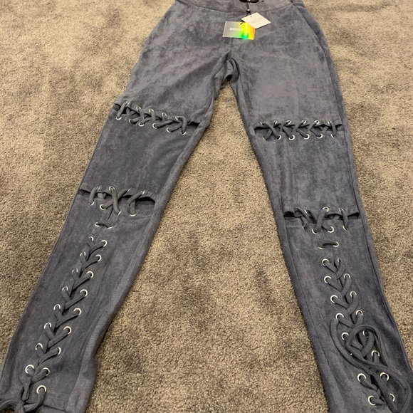 Suede leggings - Picture 1 of 5